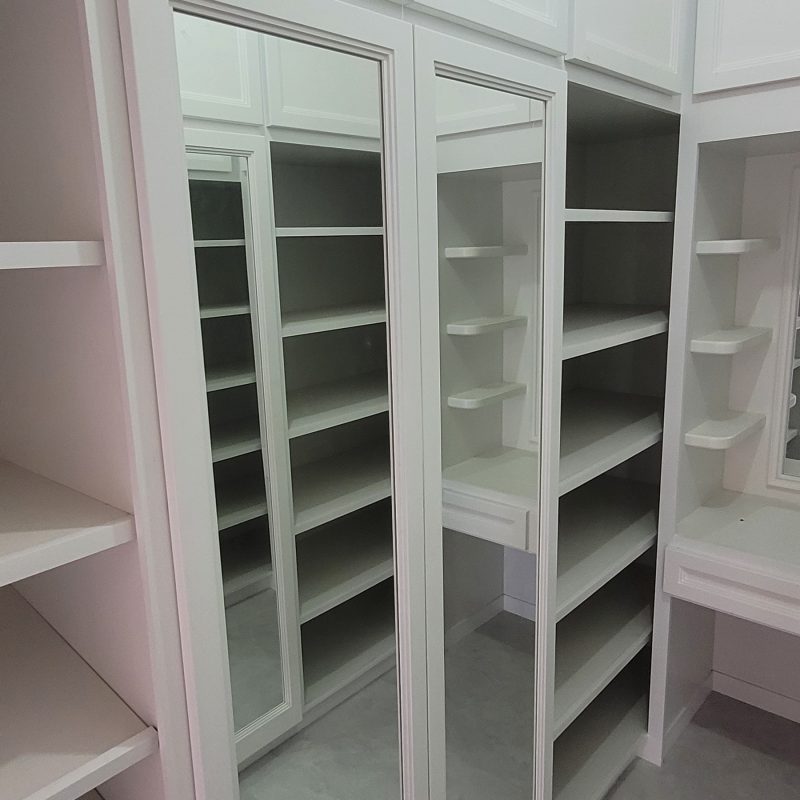 Bedroom closets at Maraj Woodworking