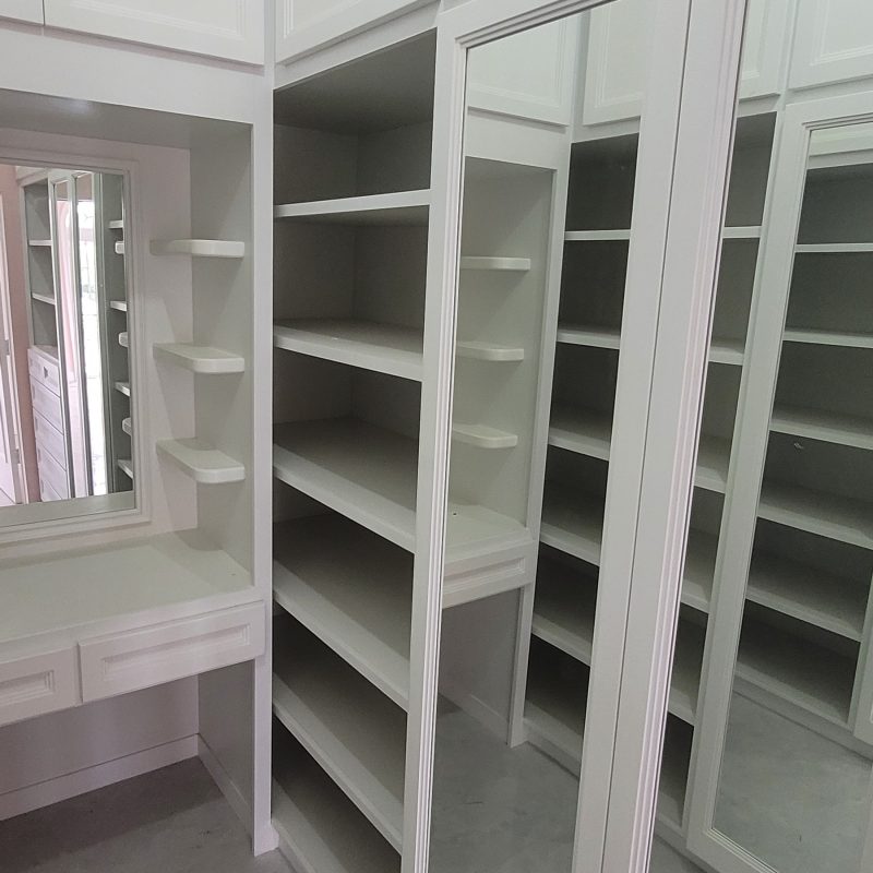 Bedroom closets at Maraj Woodworking