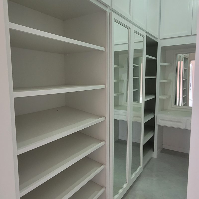 Bedroom closets at Maraj Woodworking