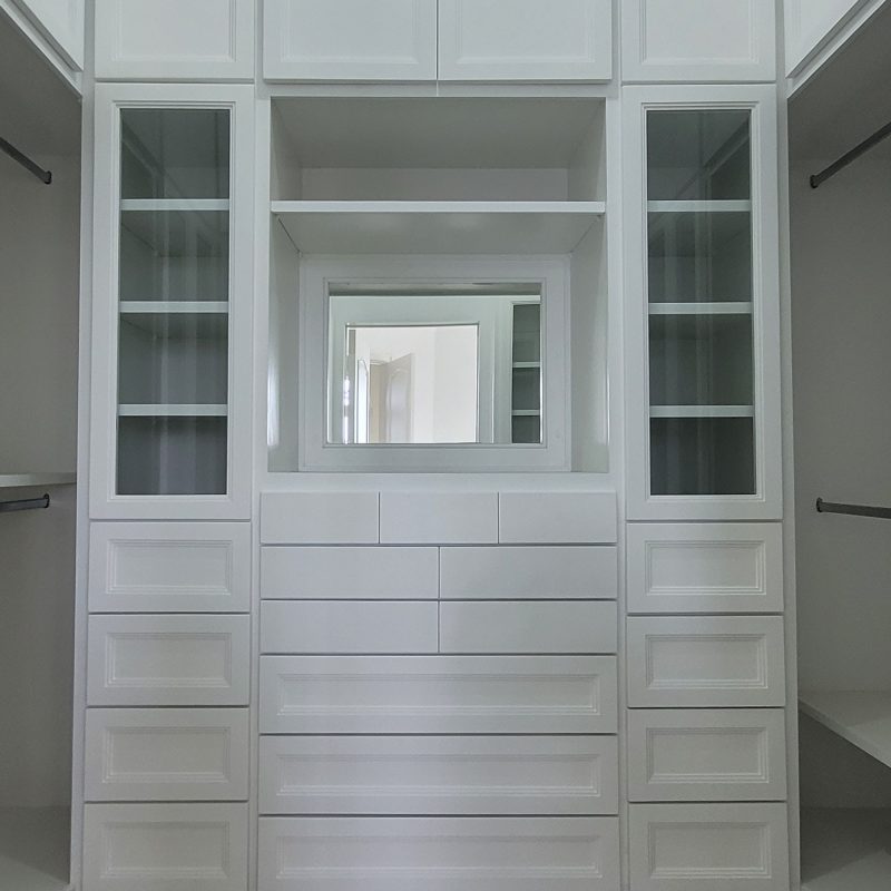 Bedroom closets at Maraj Woodworking