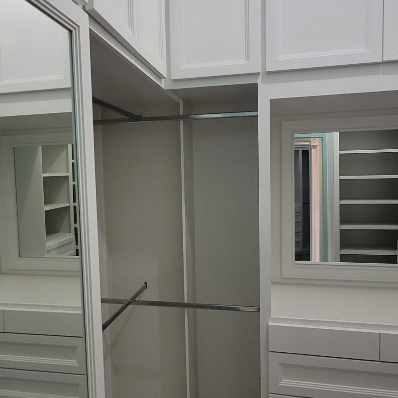 Bedroom closets at Maraj Woodworking