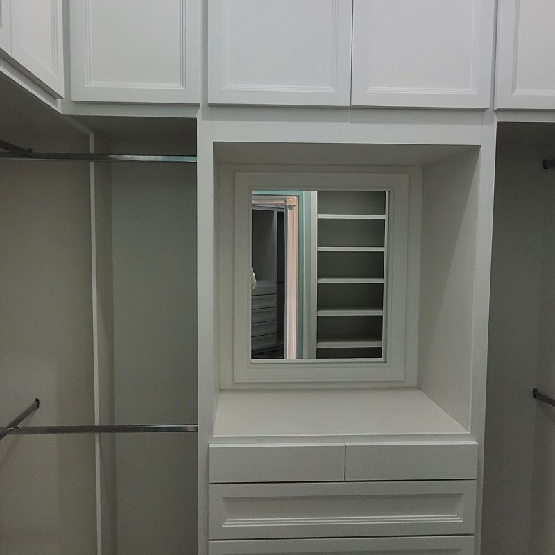 Bedroom closets at Maraj Woodworking