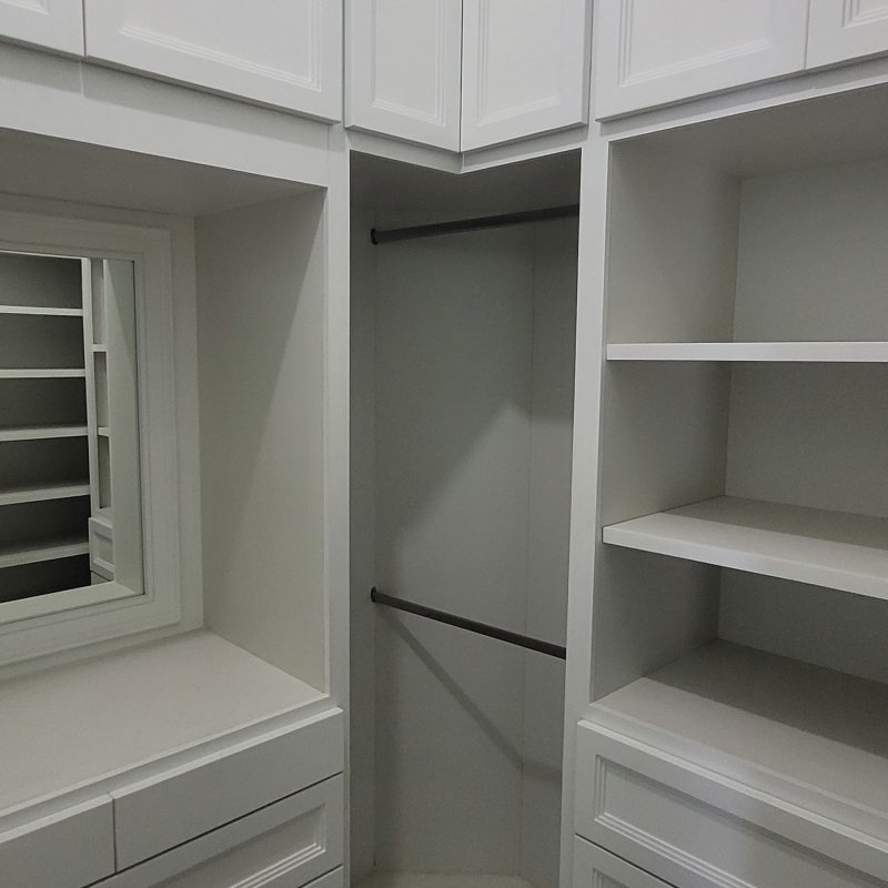 Bedroom closets at Maraj Woodworking