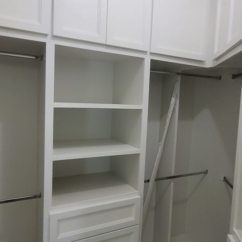 Bedroom closets at Maraj Woodworking