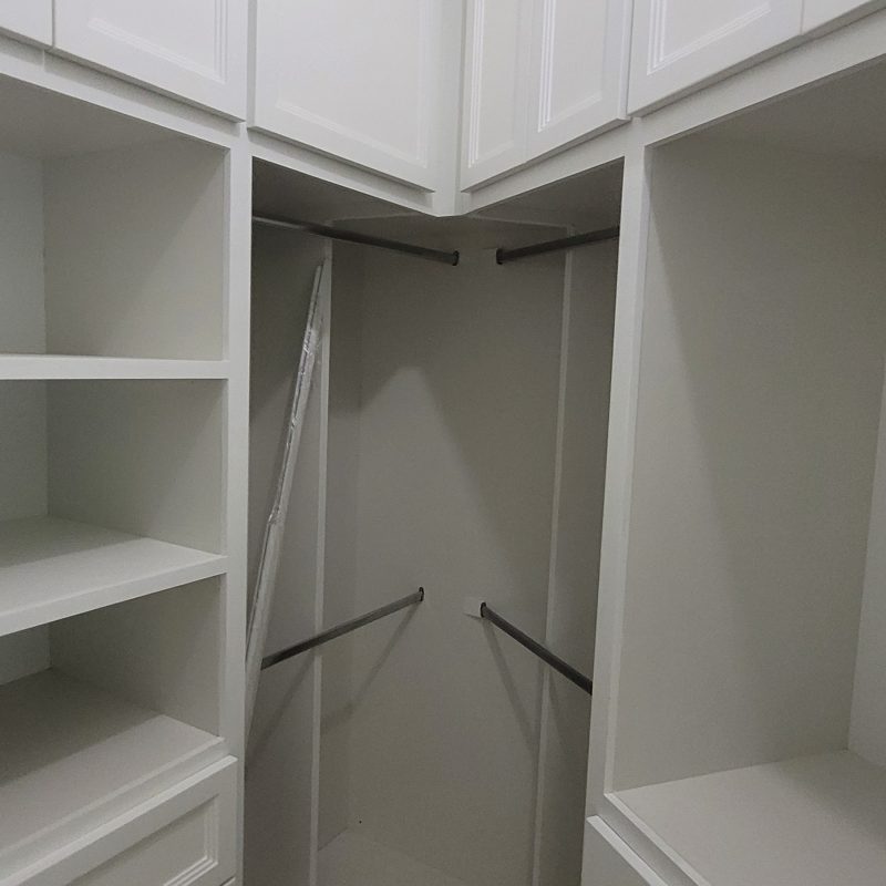 Bedroom closets at Maraj Woodworking